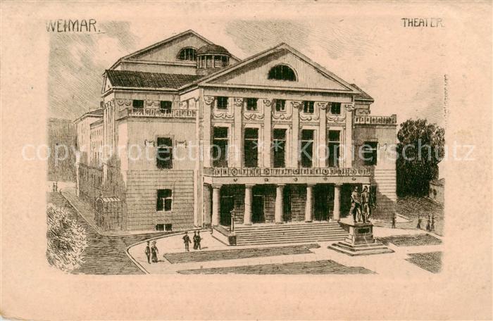 Weimar  Thueringen Theater