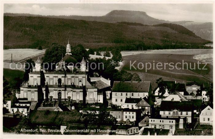 Albendorf Wambierzyce PL Panorama mit Heuscheuer