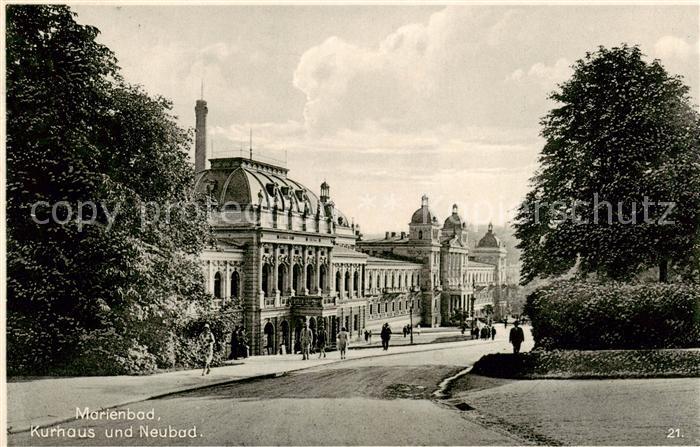 Marienbad Tschechien Boehmen Kurhaus und Neubad