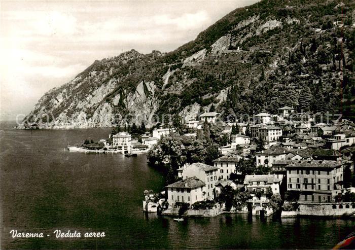 Varenna Lago di Como IT Fliegeraufnahme