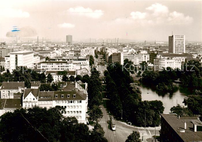 DuessELDORF  CITY Blick auf Graf Adolf Platzund Schwanenspiegel