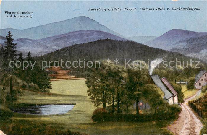 Auersberg 1020m Wildenthal Erzgebirge Panorama Blick vom Burkhardtsgruen Vierges