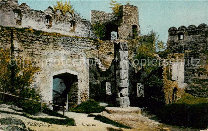 Riesengebirge Krkonose Karkonosze Ruine Kynast Inneres
