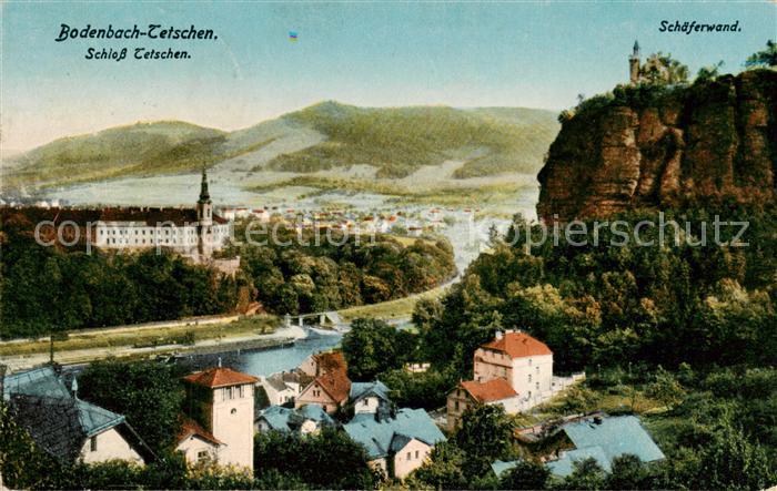Bodenbach -Tetschen Boehmen Ustecky Kraj CZ Schloss Tetschen Schaeferwand