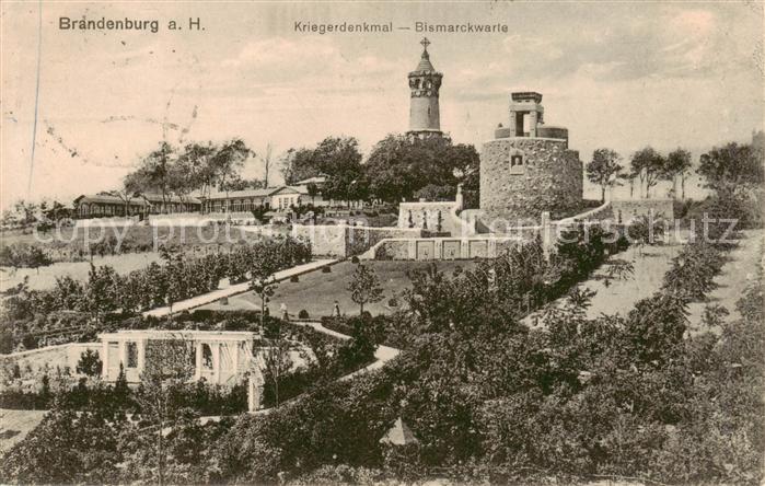 Brandenburg  Havel Kriegerdenkmal Bismarckwarte