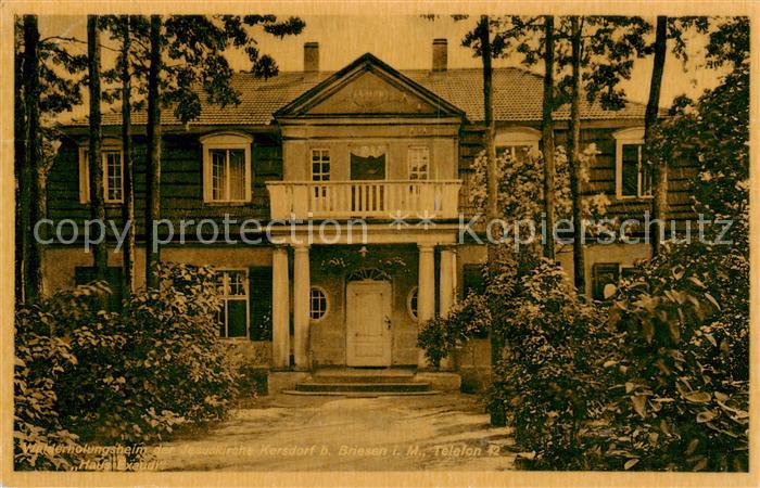 Briesen  Mark Walderholungsheim der Jesuskirche Kersdorf Haus Exaudi