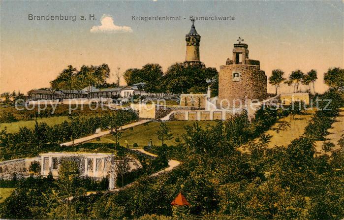 Brandenburg  Havel Kriegerdenkmal Bismarckwarte