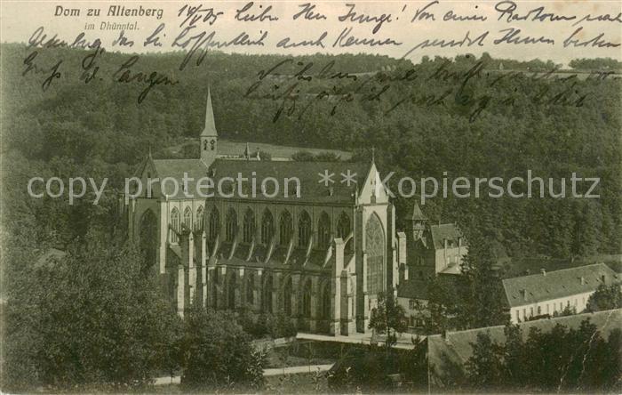Altenberg Dhuenntal Bergisches Land Dom