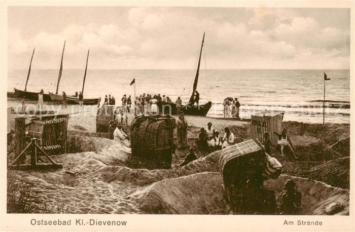 Klein-Dievenow Dziwnow Pommern PL Strandpartie