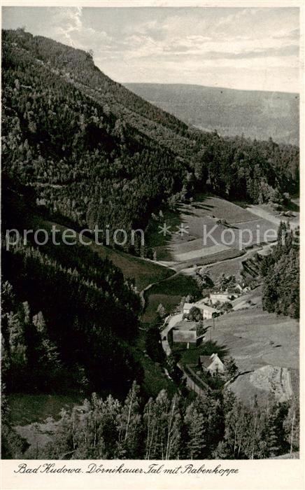 Bad Kudowa Kudowa-Zdroj Niederschlesien PL Doernikauer Tal mit Rabenkoppe