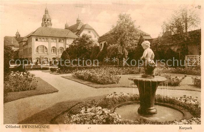 Swinemuende Swinoujscie Kurpark Brunnen