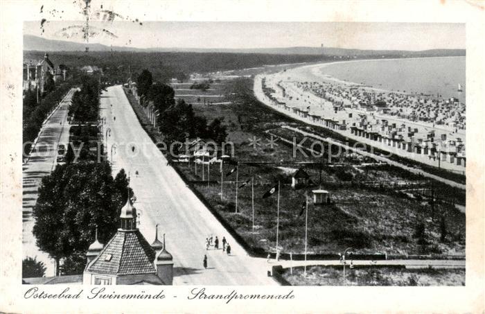Swinemuende Swinoujscie Strandpromenade