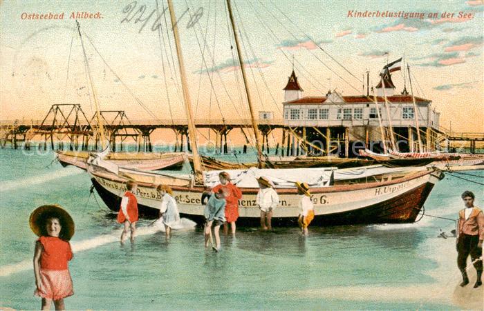 Ahlbeck Ostseebad Kinderbelustigung an der See Seebruecke