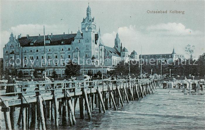 Kolberg  Ostseebad Kolobrzeg PL Seebruecke Hotel