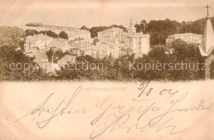 Heringsdorf  Ostseebad Usedom Panorama Hotels Blick aufs Meer Deutsche Reichspos