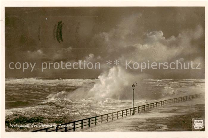 Westerland Sylt Springflut