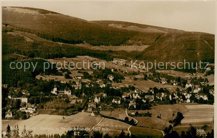 Bad Flinsberg Swieradow Zdroj PL Panorama mit Heufuderbaude