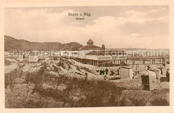 Baabe Ostseebad Ruegen Strand Restaurant Seebruecke