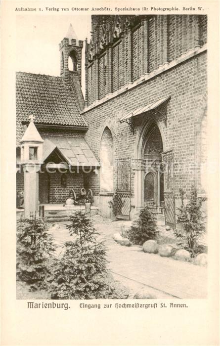 Marienburg  Westpreussen Malbork PL Die Marienburg Eingang zur Hochmeistergruft