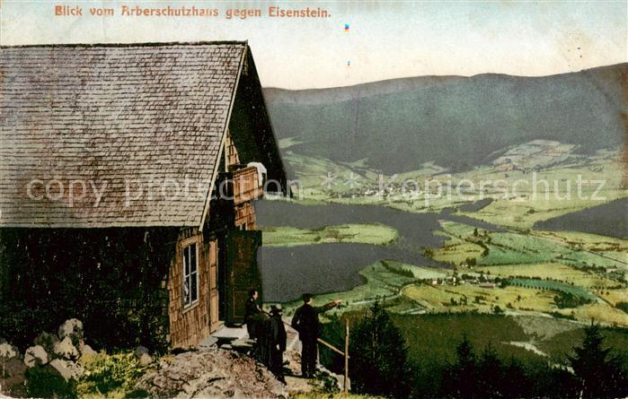 Eisenstein Zelezna Ruda CZ Blick vom Arberschutzhaus