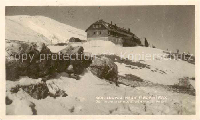 Karl-Ludwig-Haus 1808m Rax Steiermark AT Panorama
