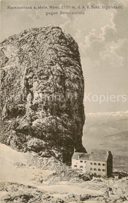 Riemannhaus 2177m Steinernes Meer AT mit Sommerstein