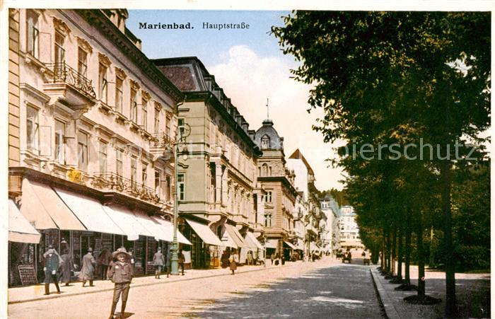 Marienbad Tschechien Boehmen Hauptstrasse