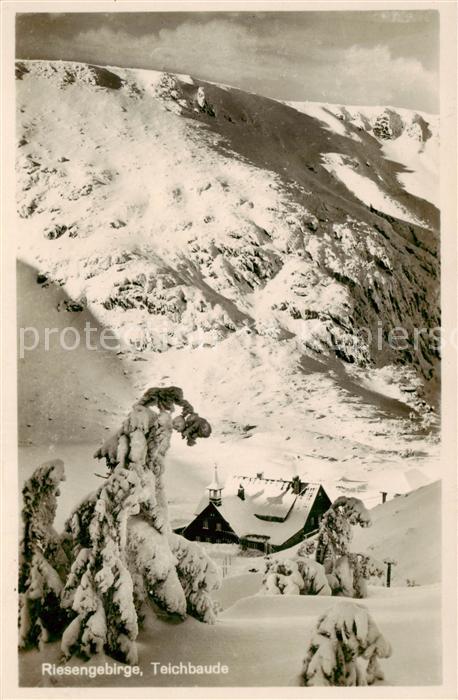 Riesengebirge Krkonose Karkonosze Teichbaude im Winter