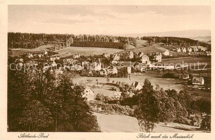 Altheide Bad Schlesien PL Blick nach der Marienhoehe