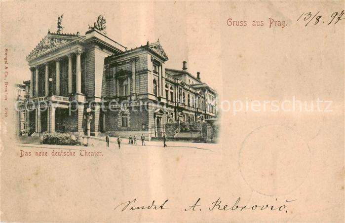 Prag  Prahy Prague Neues Deutsches Theater