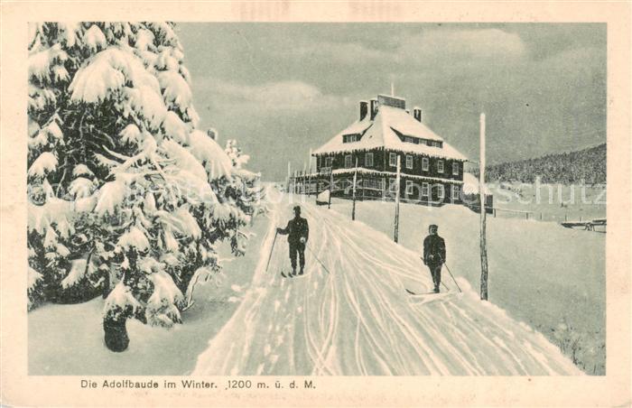 Riesengebirge Krkonose Karkonosze Adolfbaude im Winter