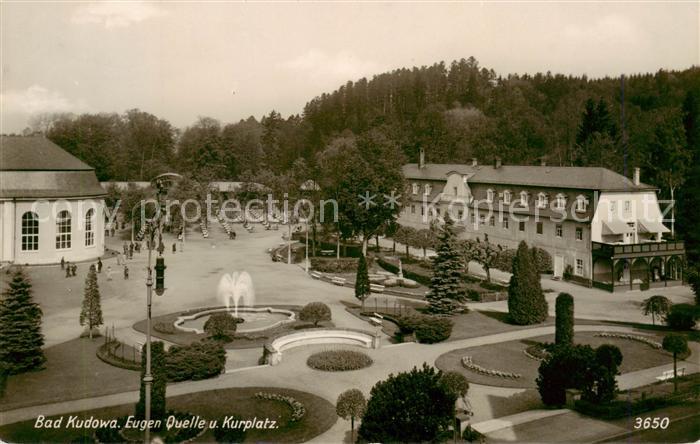Bad Kudowa Kudowa-Zdroj Niederschlesien PL Eugen Quelle und Kurplatz