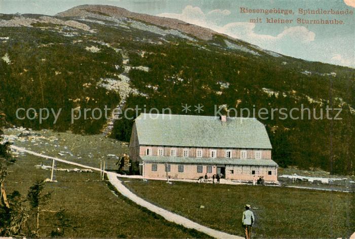 Riesengebirge Krkonose Karkonosze Spindlerbaude mit kleiner Sturmhaube