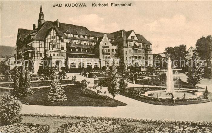 Bad Kudowa Kudowa-Zdroj Niederschlesien PL Kurhotel Fuerstenhof