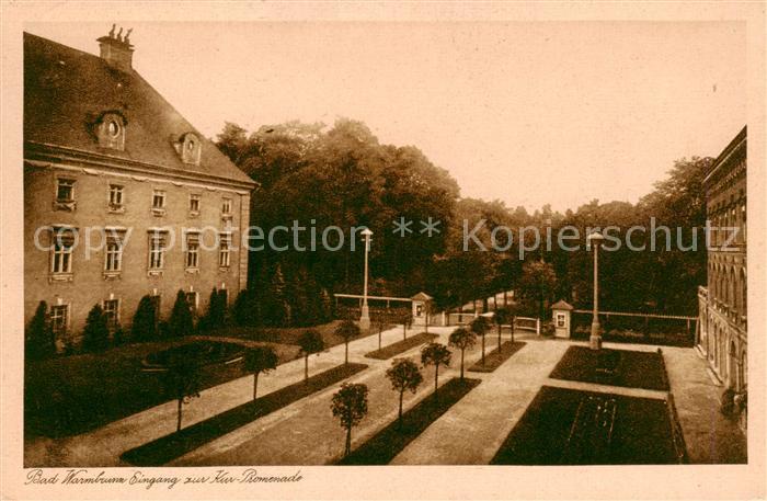 Bad Warmbrunn Cieplice Slaskie-Zdroj Jelenia-Gora Eingang zur Kur Promenade