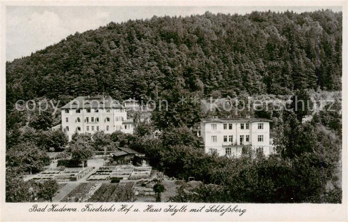 Bad Kudowa Kudowa-Zdroj Niederschlesien PL Friedrichs Hof und Haus Idylle mit Sc