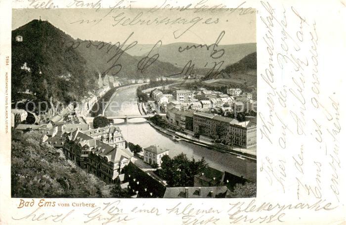 Bad Ems Panorama Blick vom Kurberg