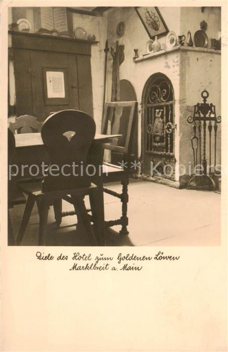 Marktbreit Diele Hotel zum goldenen Loewen