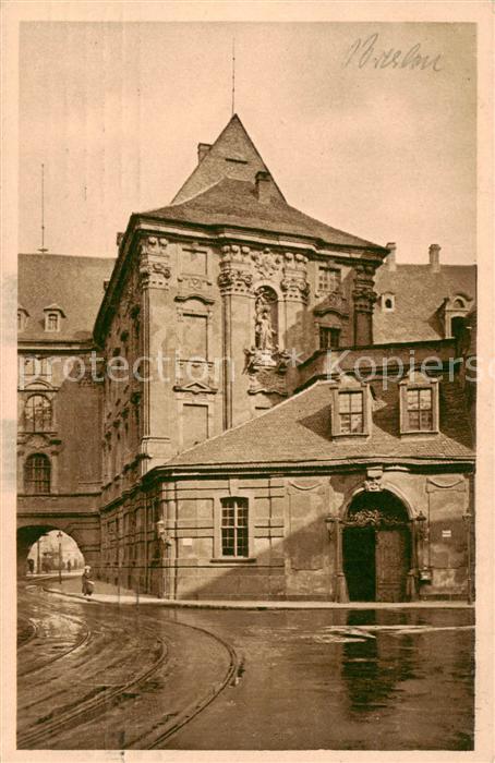 Breslau Niederschlesien Kaiserthor mit Universitaet