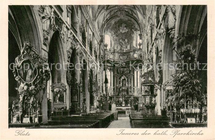 Glatz Klodzko Niederschlesien PL Inneres der kath Pfarrkirche
