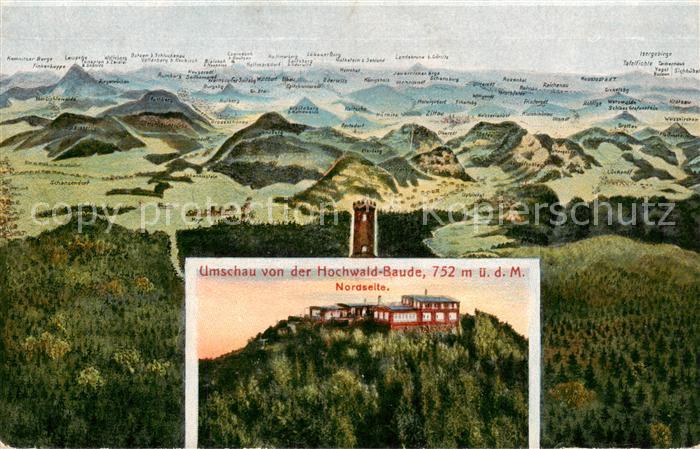 Riesengebirge Krkonose Karkonosze Panorama Hochwald Baude Nordseite