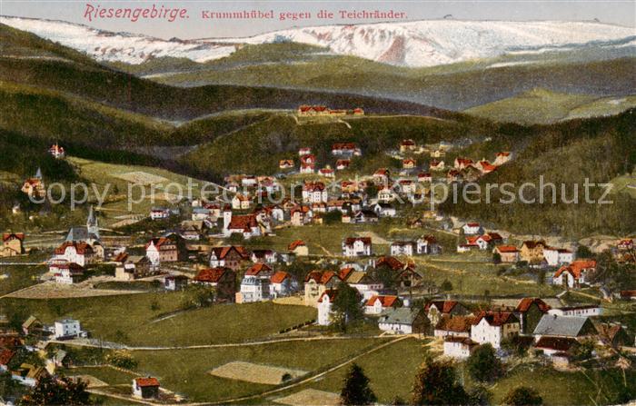 Krummhuebel Karpacz Riesengebirge PL mit den Teichraendern