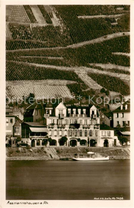 Assmannshausen Rhein Historischer Gasthof Jung Anker