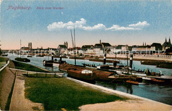 MAGDEBURG  CITY Blick vom Werder