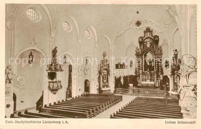 Lindenberg Allgaeu Kath Stadtpfarrkirche Linkes Seitenschiff