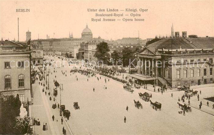 BERLIN  CITY Unter den Linden Koenigl Oper