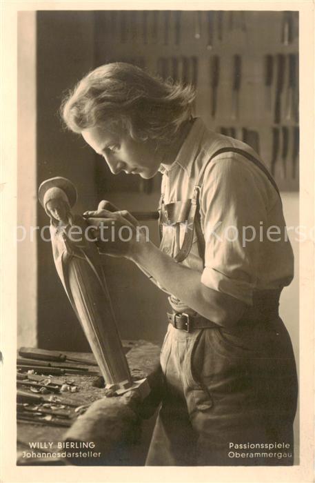 OBERAMMERGAU Bayern Passionsspiele Johannesdarsteller Willy Bierling