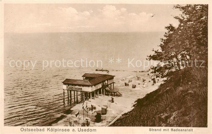 Koelpinsee Loddin Usedom Strand mit Badeanstalt