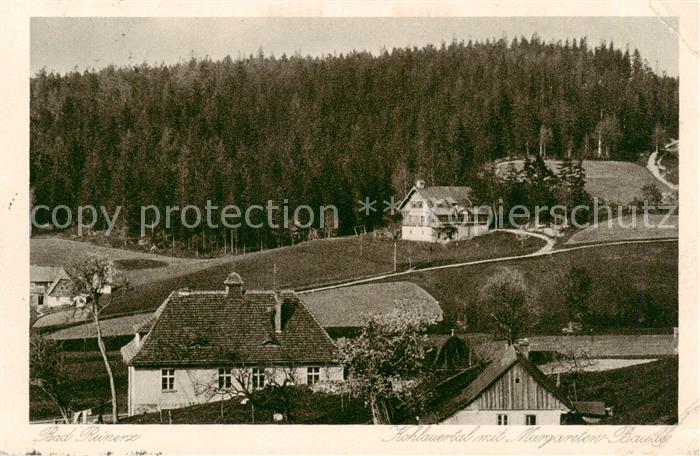 Bad Reinerz Duszniki-Zdrój PL Kohlauertal mit Margarethen Baude