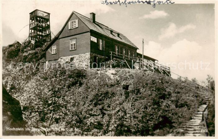 Ober-Schreiberhau Szklarska Poreba Riesengebirge PL Hochstein Bergbaude im Iserg